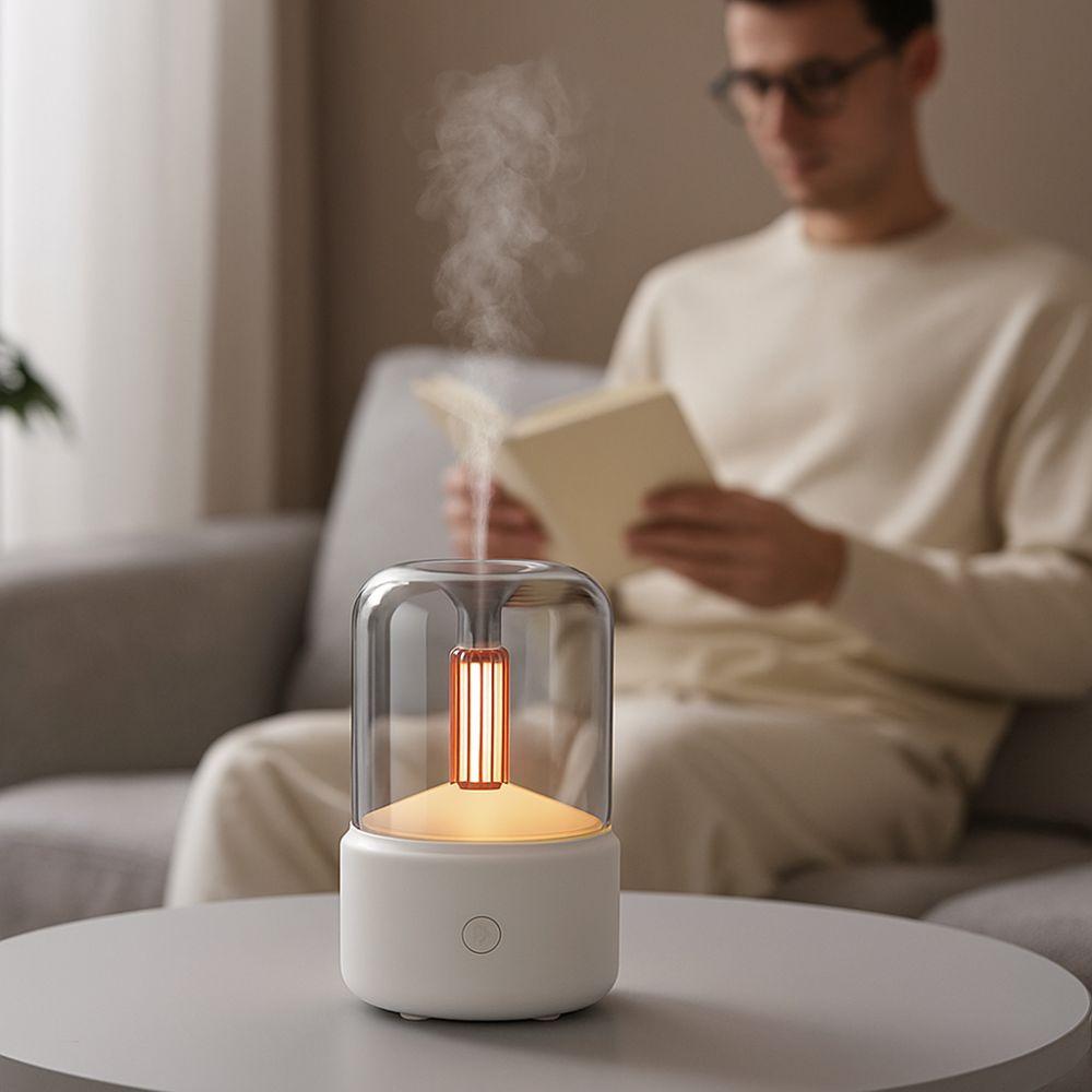 LED Cool Mist Humidifier Dry Boil Protection Aroma Diffuser Quiet Operation Mist Sprayer  Bedroom