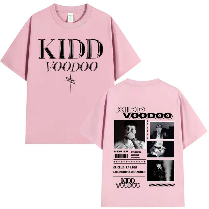Rapper Kidd Voodoo Satiro Tour Harajuku Graphics 2025 Oversized High Quality Tshirt Mens Womens Short Sleeve Cotton Casual Tops