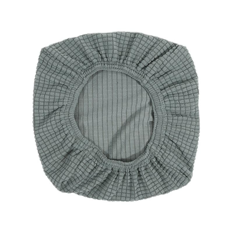 1pc Classic Stretch Square Vanity Stool Cover Non-Slip Dining Chair Seat Protector Blend Machine Washable For Wedding Party Bar Hotel
