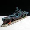 Aquarium Landscaping Warship Wreck Seabed Wreck Aquarium Ornament Resin Crafts