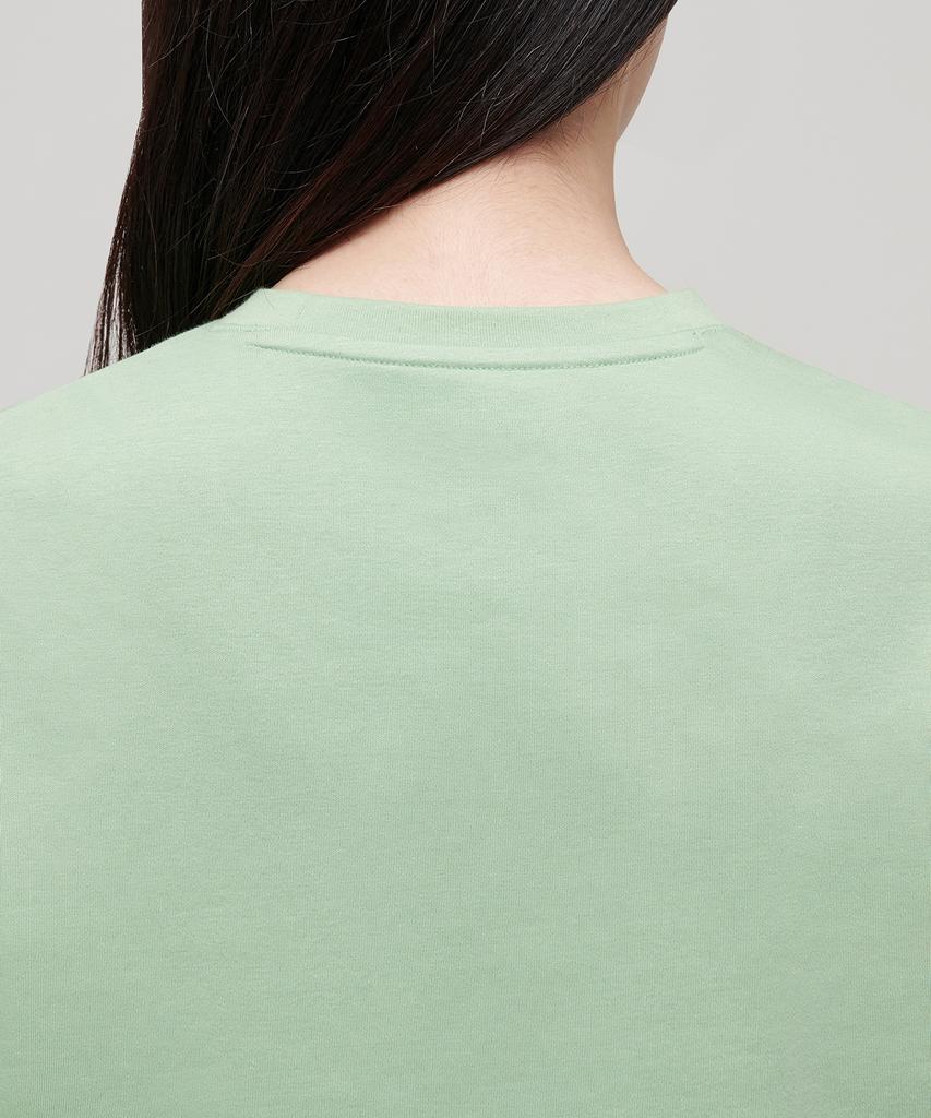 MUSINSA STANDARD WOMAN Women'S Crew Neck Crop T-Shirt [Light Green]
