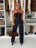 Autumn 2025 Versatile Relaxed Fit Wide-Leg Denim Pants