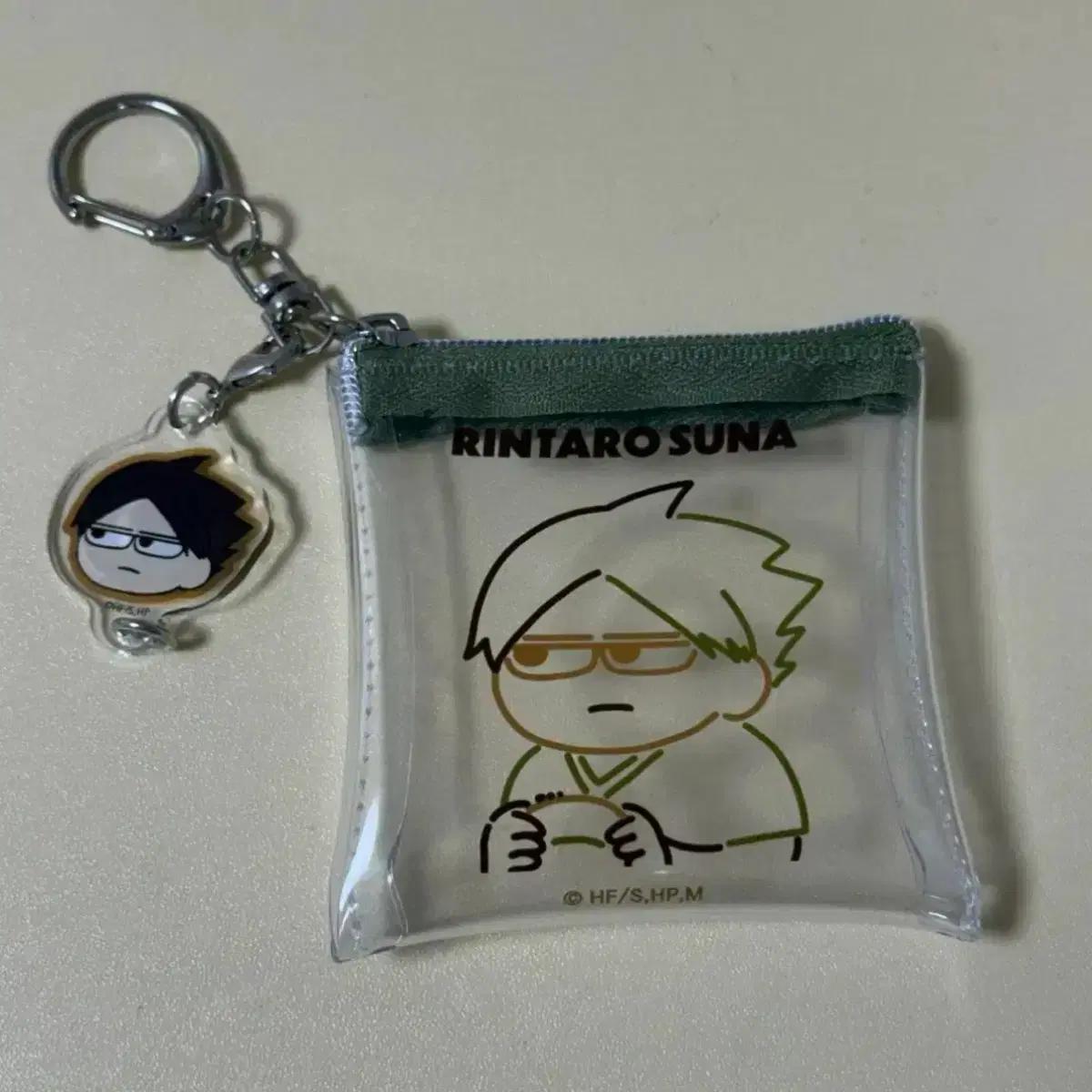 

Haikyuu Inarizaki Suna Rintaro Jiro Pouch + Key Ring Used