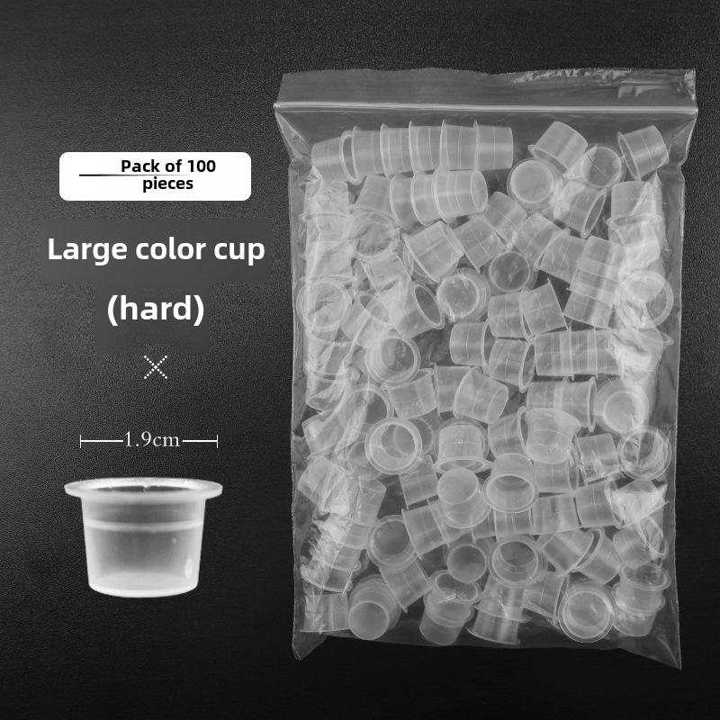 Large Semi-Permanent Tattoo Ring Cups & Eyelash Grafting Tool Set