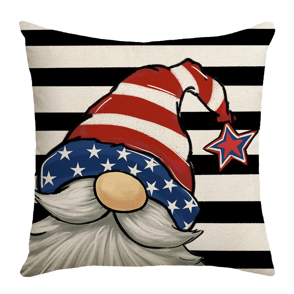 Printed Pillow Cover Plant Flower Striped Plaid Sofa Cushion Cover Bedroom Pillow Cover