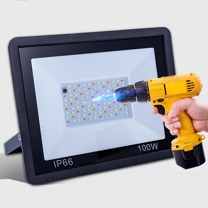 Seven-Color RGB LED Waterproof Floodlight for Landscape and Courtyard Lighting