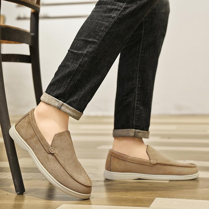 Lazy Shoes Male Loafers Non-Slip Outdoor Fashion Men'S Casual Shoes Comfortable Walking Sneakers Breathable Flats Driving Shoes