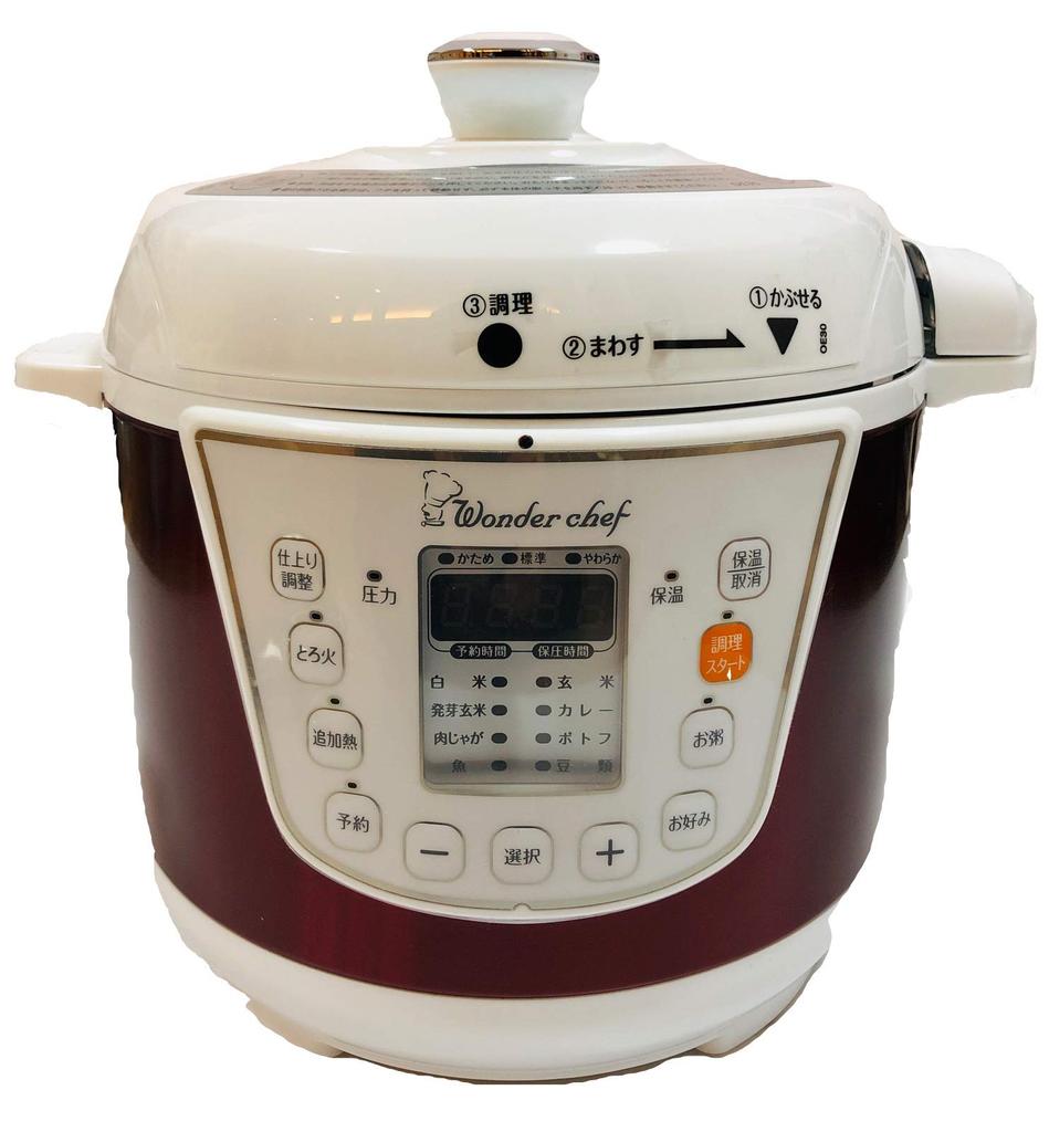 Wonder Chef Home Microcomputer Electric Pressure Cooker 3L with Yoko Hamada 310163 [Comes Cookbook] OEDC30-R1