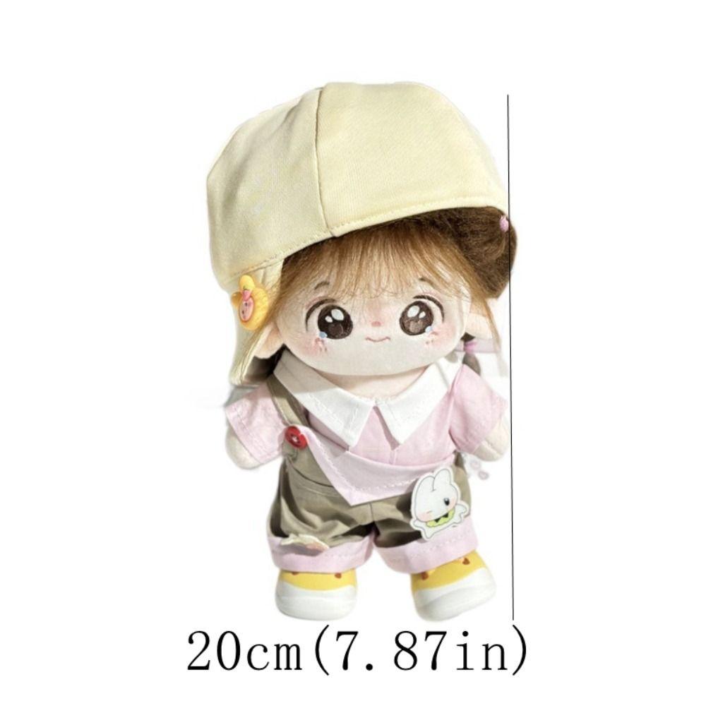Cartoon T-shirt Cotton Doll's Clothes Outfit Plush Doll Clothes Children's Gift