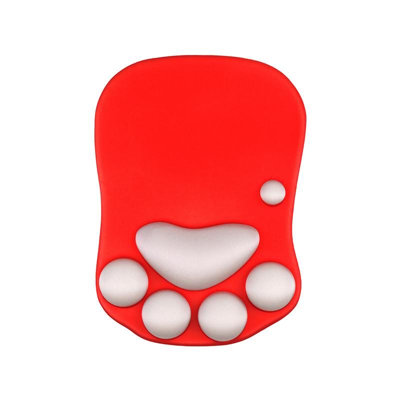 Wrist Rest Support for 3D Mouse Pad Cat's Paw Circle Coaster Gaming Mouse Pad Ergonomic Gel Memory Foam for Computer, Laptop