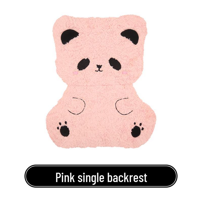 Panda Winter Plush Car Seat Cushion for Toyota bZ3, Corolla, RAV4, Rongfang, bZ5