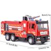 Simulate The Sound And Light Of A Toy Car Model Made Of Alloy For Children To Press And Spray Water, Fire Ladder, Water Tank
