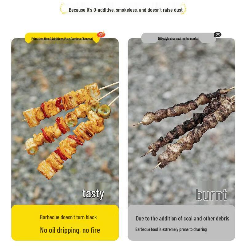 Original Man Smokeless Bamboo Charcoal for BBQ