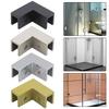 Morsetto Angolare a 90 Gradi Accessorio Squadrato Morsetto per Vetro Ottone Spazzolato Supporto per Vetro Angolo a 90 Gradi Dimensioni Compatte