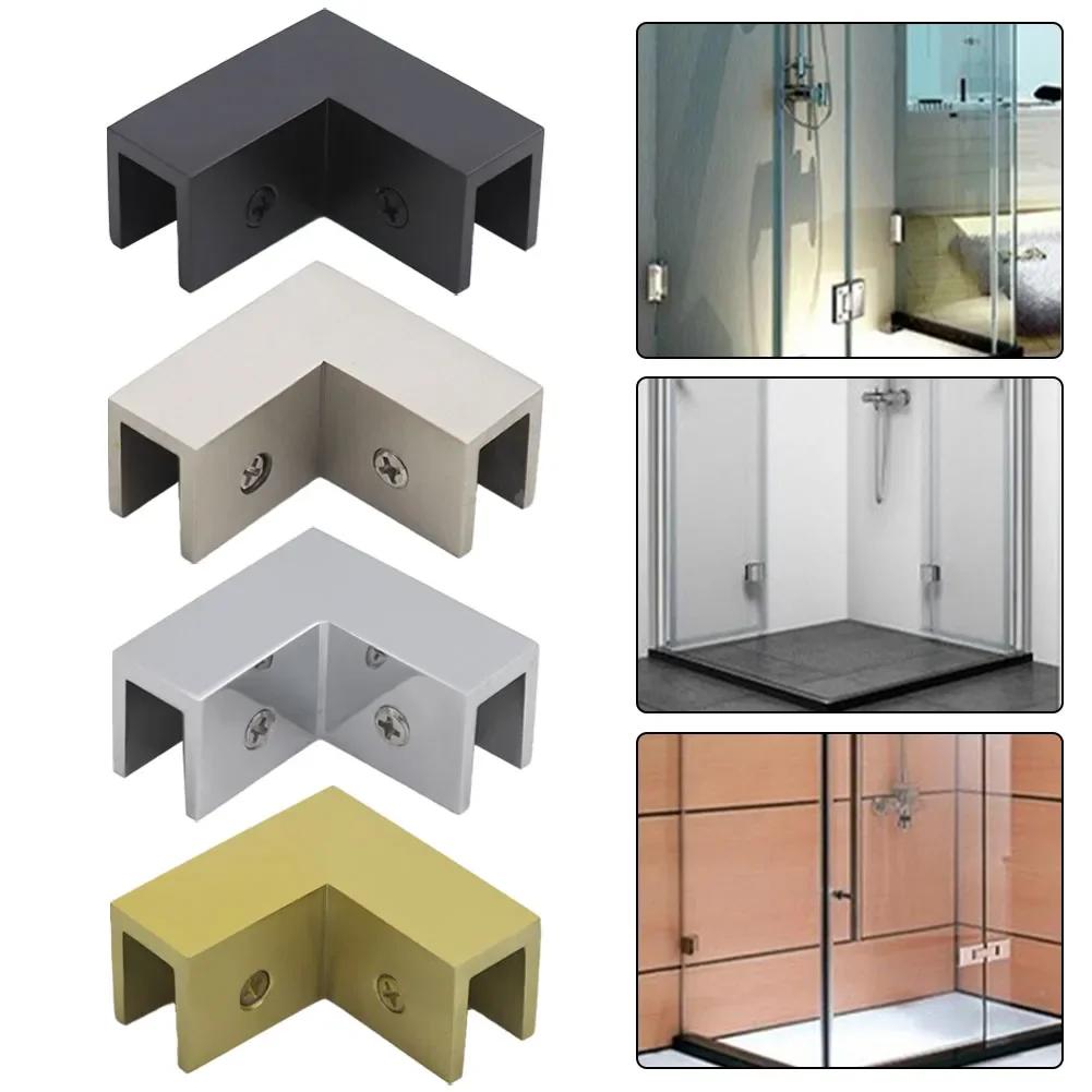 Morsetto Angolare a 90 Gradi Accessorio Squadrato Morsetto per Vetro Ottone Spazzolato Supporto per Vetro Angolo a 90 Gradi Dimensioni Compatte