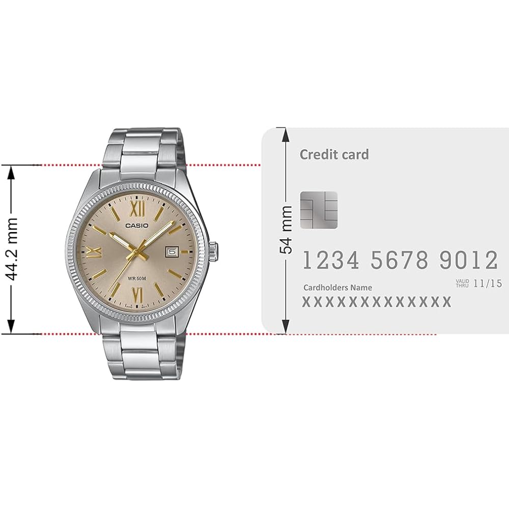 Casio MTP-1302DD-9AVDF Beige Modern Line Watch Casual Style