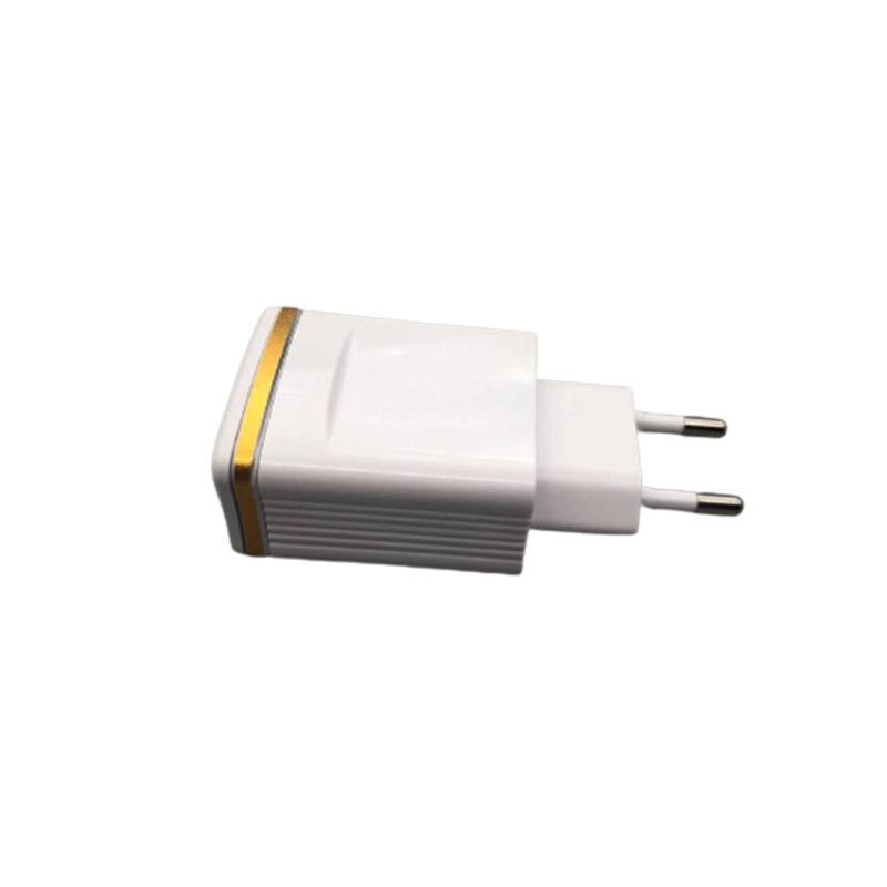 Mobile Phone Accessories Universal Neutral Direct Charge White with Electroplating 2.1A Mobile Phone Charger