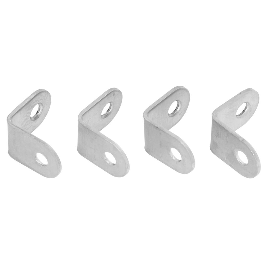20Pcs L Bracket Corner Brace Stainless Steel with Screw Set Kit for Cabinet Bookshelf