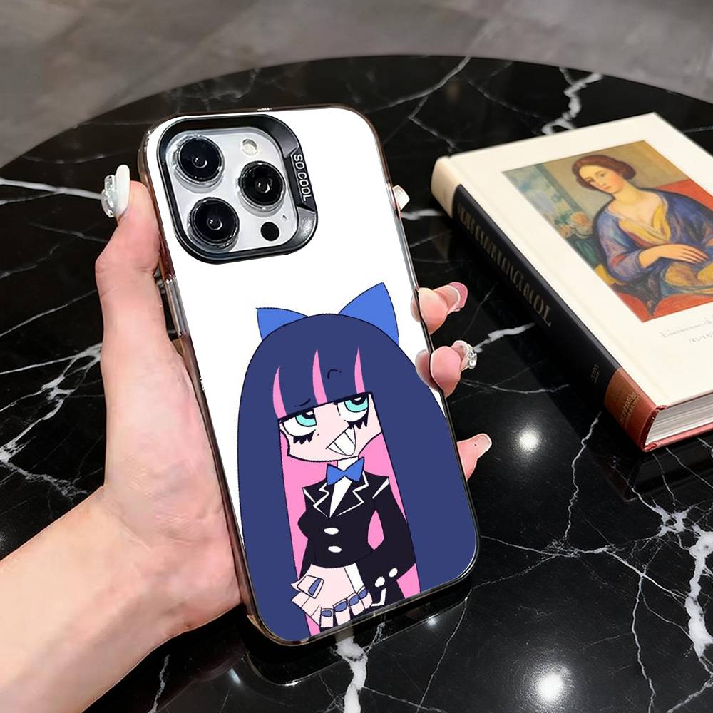 

Gothic girl A-Anarchy S-Stocking Phone Case For iPhone 17,16,15,14,13,12,11 Plus,Pro Max,Colorful Silver Phone case Funda Cover iPhone12PROMAX