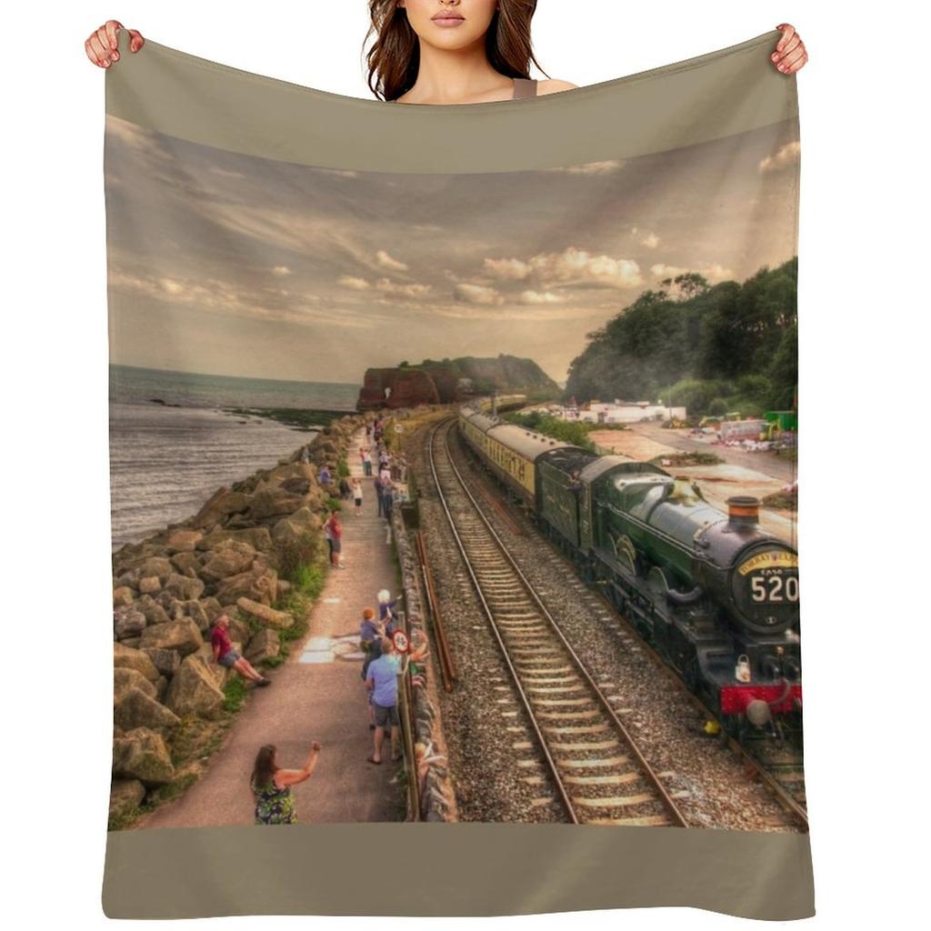 Torbay Express at Dawlish Warren Throw Blanket valentine gift ideas Plaid on the sofa Soft Plush Plaid For Sofa Thin Blankets