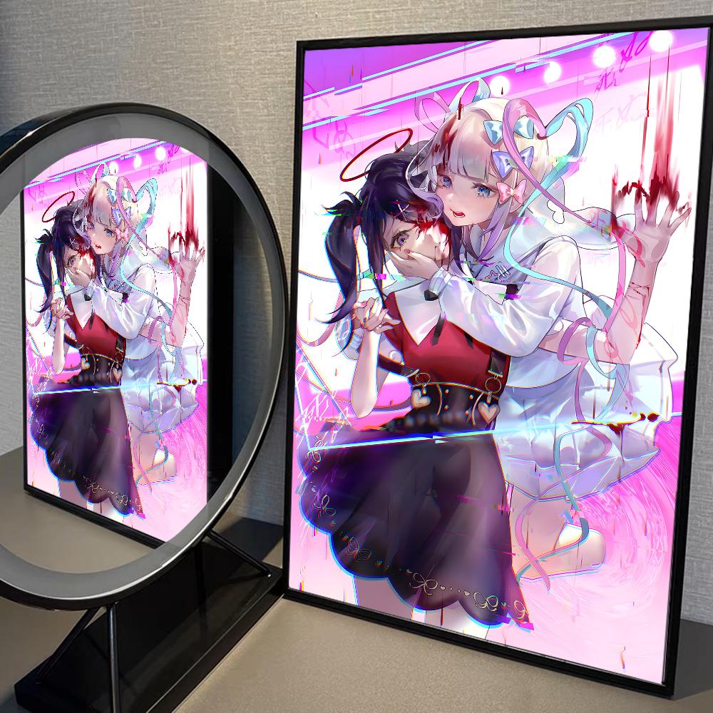 Needy Girl Overdose Game Self-adhesive Poster Fancy Wall Art Sticker for Living Room Bar Game Decorative Painting Aesthetic Art