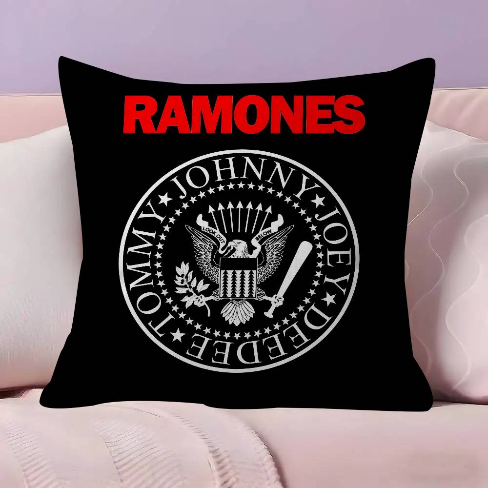 Band Punk RRamones anime Kissenbezug Dekokissen Sofa Heimdeko Hülle Kissenbezüge