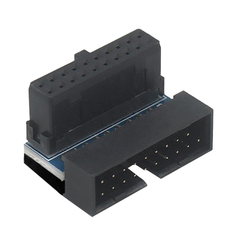 USB 3.0 19pin 20pin Male To Female Extension Adapter Angled 90 Degree for Motherboard Mainboard Connector Socket