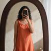 Summer Dress for Women Cotton Maxi Dress V-Neck Sleeveless A-Line Casual Beach Dress
