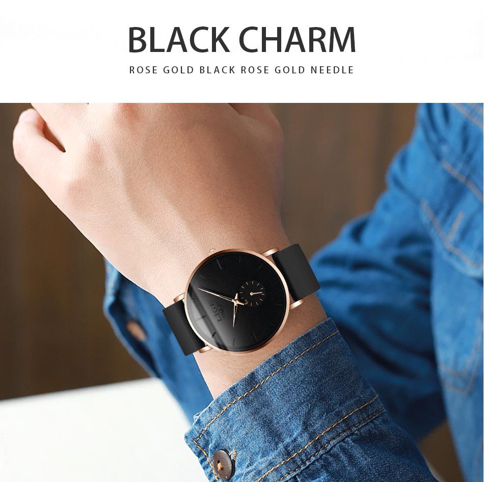 LIGE 2022 Men's and Unisex Simple Waterproof Quartz Watch