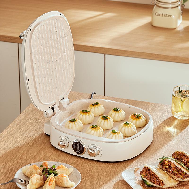Yidepu Double-Sided Electric Pancake Maker with Large Deepened Griddle Plates