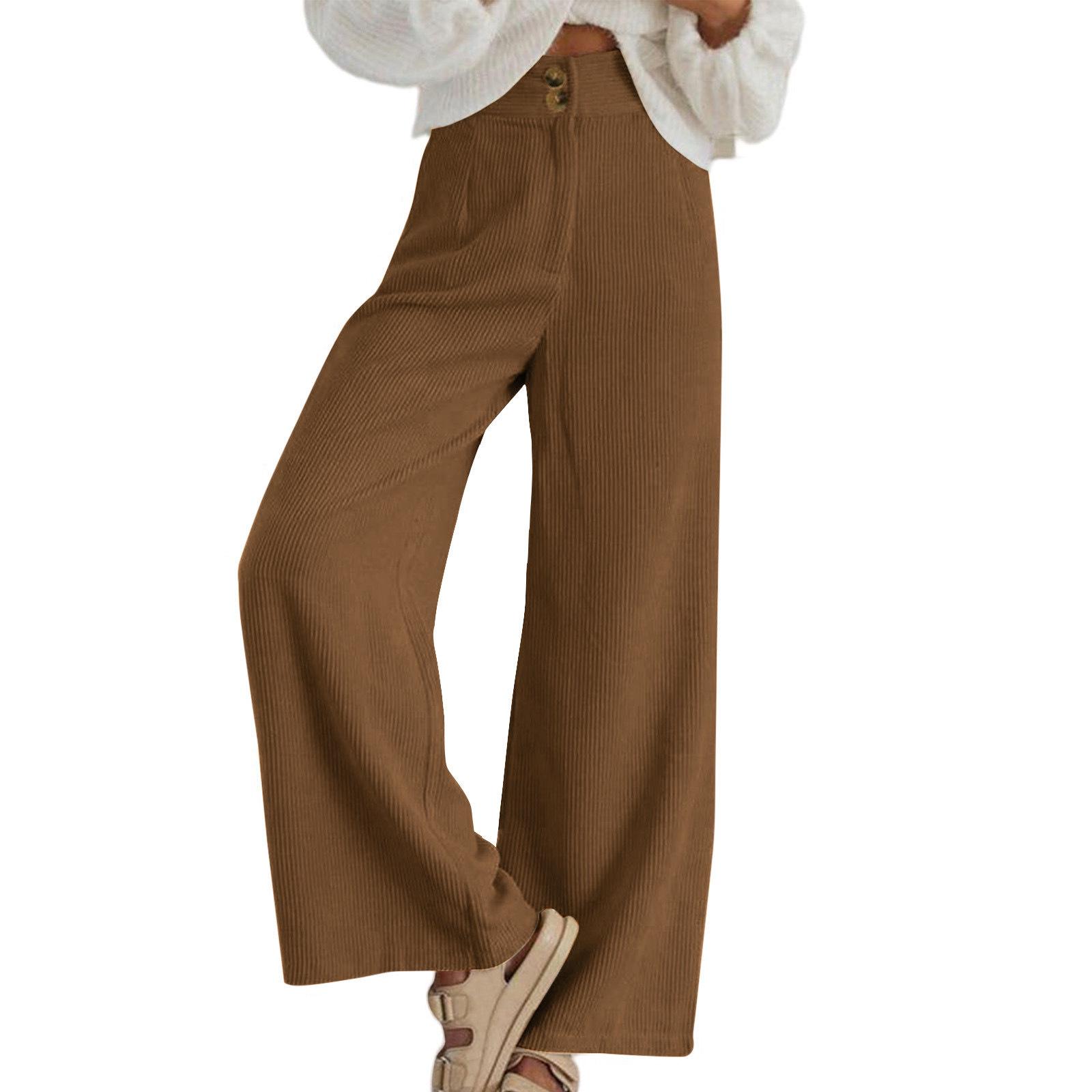 

2025 Corduroy Loose Wide Leg Pants XL