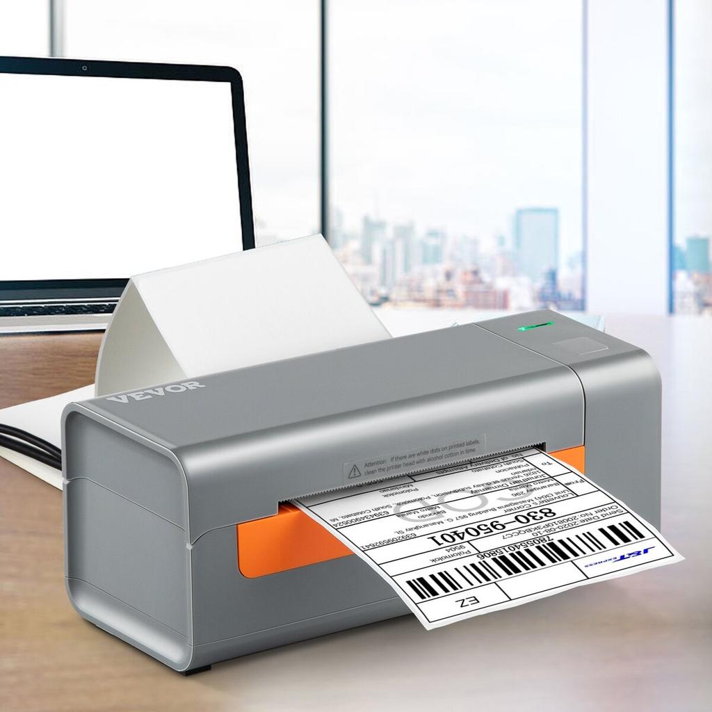 Thermal Label Printer, 203DPI 60pcs/min for 4x6 Mailing Packages, USB Connection & Automatic Label Recognition, Support Windows/MacOS/Linux,