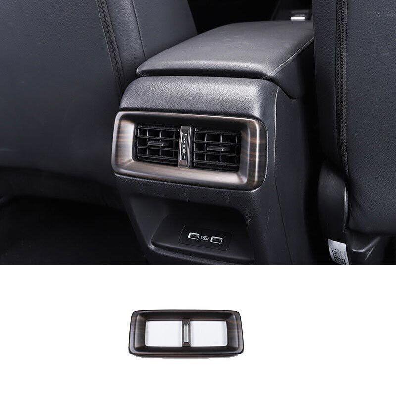 Wood Grain 2023-2024 Rear Air Outlet Vent Frame Trim Fit For Honda CR-V CRV 1PCS