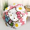 1pc Hello Kitty Daisy Garden Umbrella with Plastic Handle,Suitable for All Seasons Home Travel Outdoor UmbrellaSanlio700