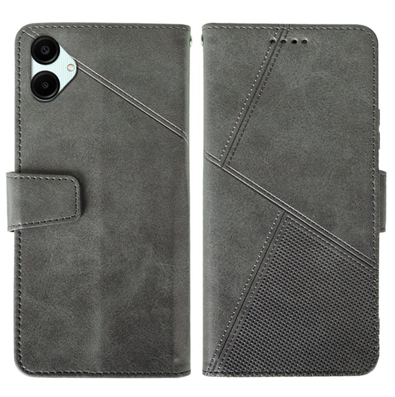 For Samsung Galaxy A06 5G Case Leather Wallet Phone Cover Stand Calf Texture