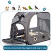 Portable Parrot Carrier Bag Bird Backpack with Perch for Birds Cage Side Window Foldable Samll Pet Travel Cage Bird Supplies