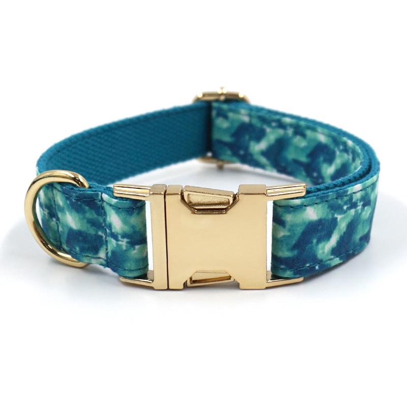 Mihha Boss Stylish Pet Collar with Engravable Gold Buckle XS