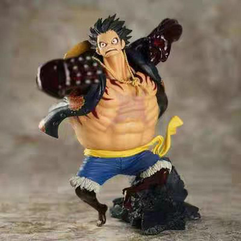 One Piece Anime Figure 15cm Rubber · Kong Gun Gear 4 Luffy Combat Pattern Action Figure Model Statue Ornament Children Toys Gift