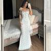 Women Elegant Floral Beach Vacation Bodycon Streetwear Long Dress Summer Clothes