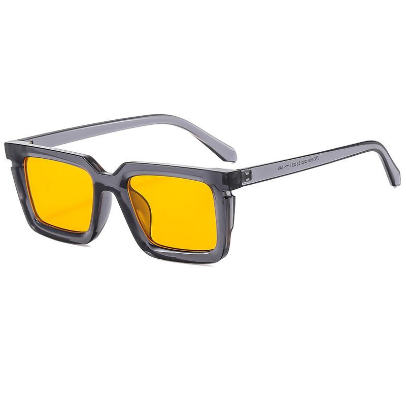 Trendy Square Frame Sunglasses For Women Uv Protection Stylish Outdoor And Travel Accessory