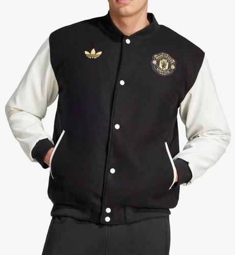 Adidas Originals Manchester United CNY Varsity Jacket JF0382 Men's Black