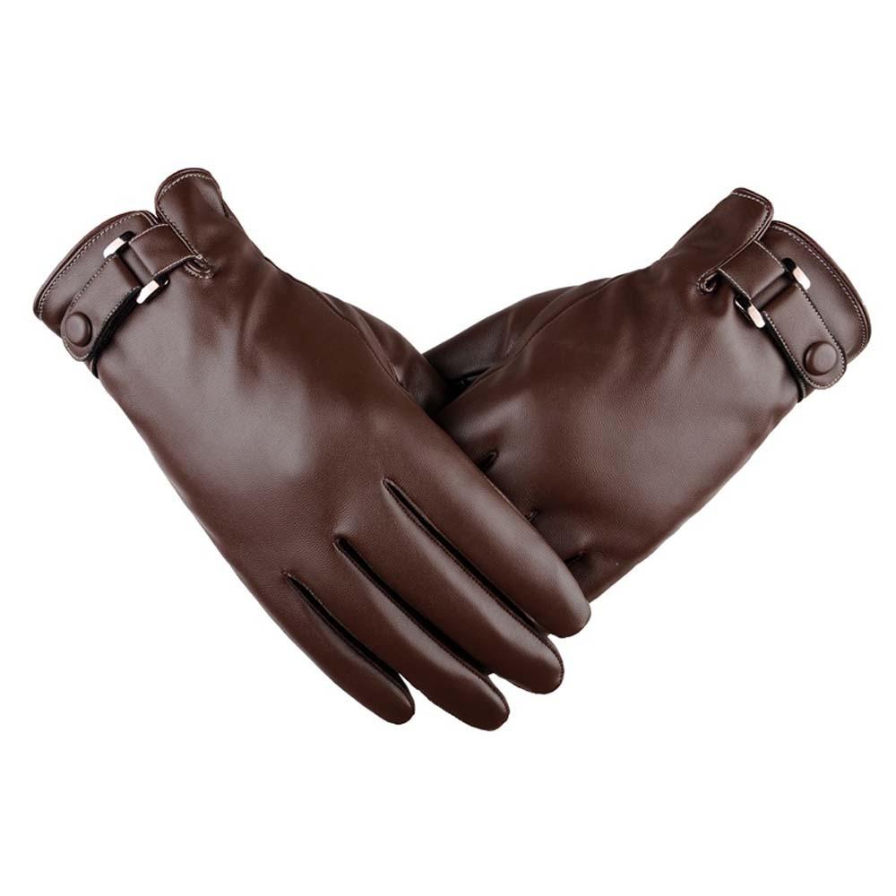 1pair Waterproof PU Anti-cold Gloves  Men Finger Mittens Gift Windproof Mittens  Women