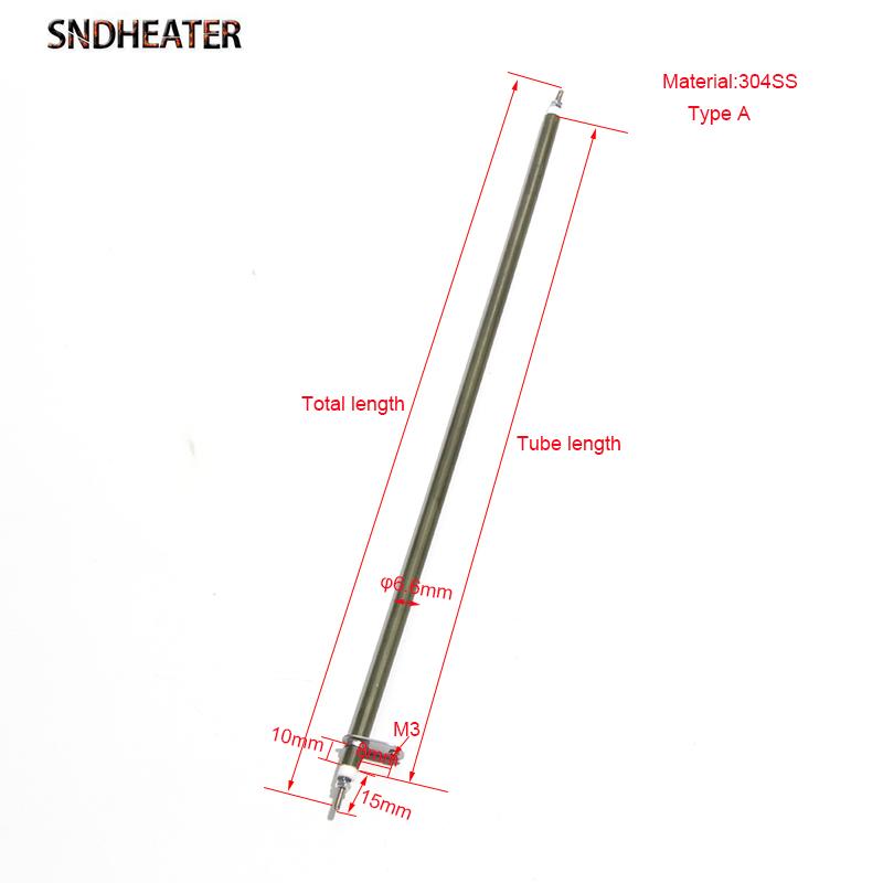 

SNDHEATER 2 шт. 290/310/330/335/340 мм Нагревательная трубка для электрической духовки 6,6 мм 110 В/220 В 300 Вт Прямой стиль Круглый металлический лист 110V