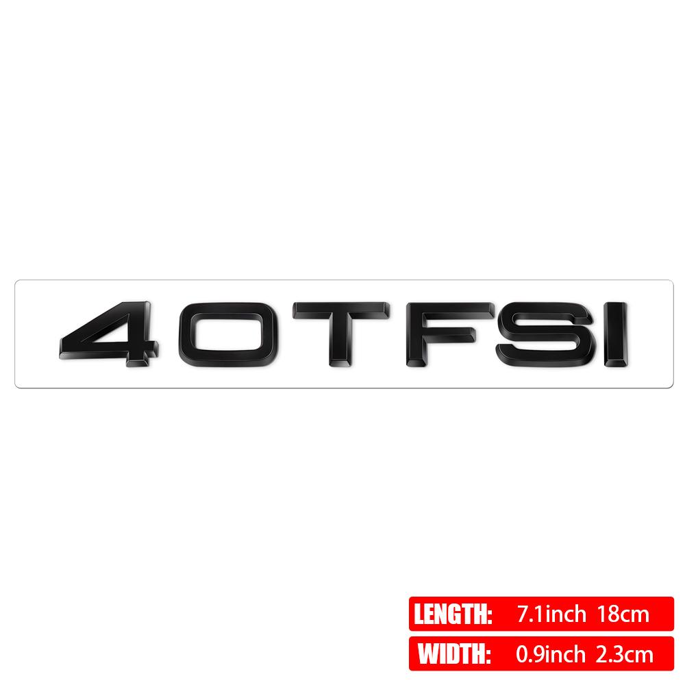 30TFSI 35TFSI 40TFSI 45TFSI 50TFSI 55TFSI 60TFSI Sline 3D ABS Adesivo Lettera Badge Posteriore Baule Auto per Decorazione Logo AUDI