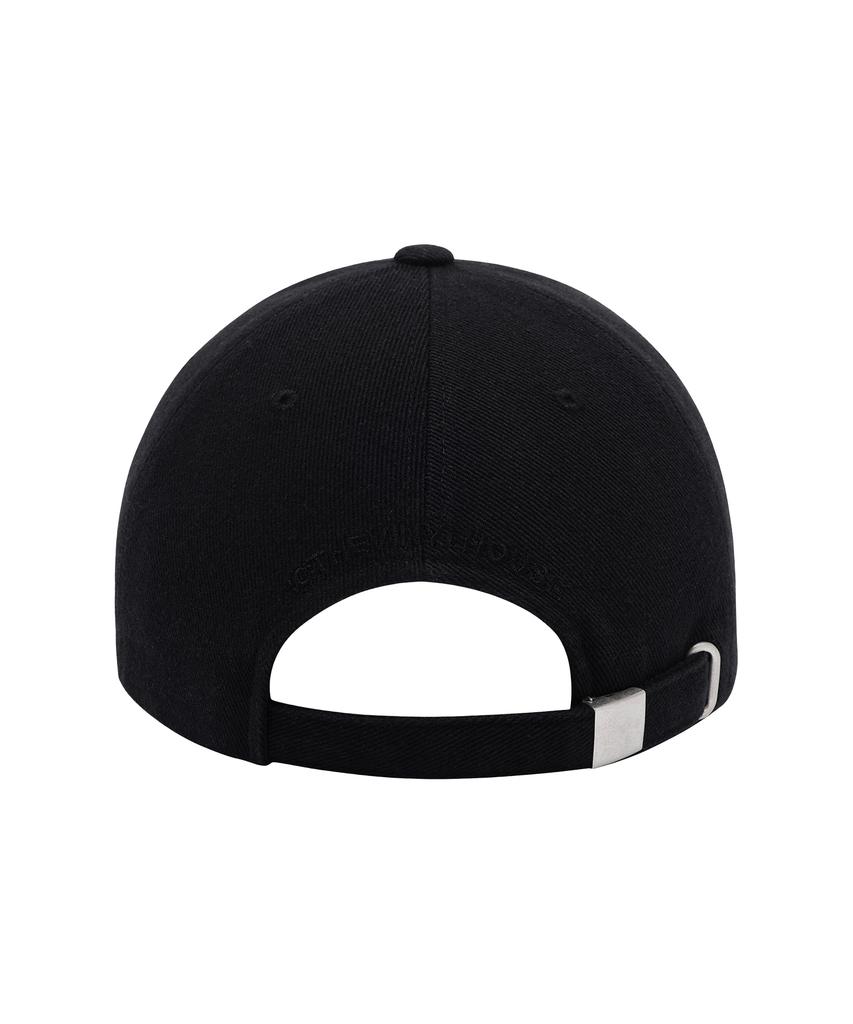 THEVINYLHOUSE Square Patch Ball Cap Black