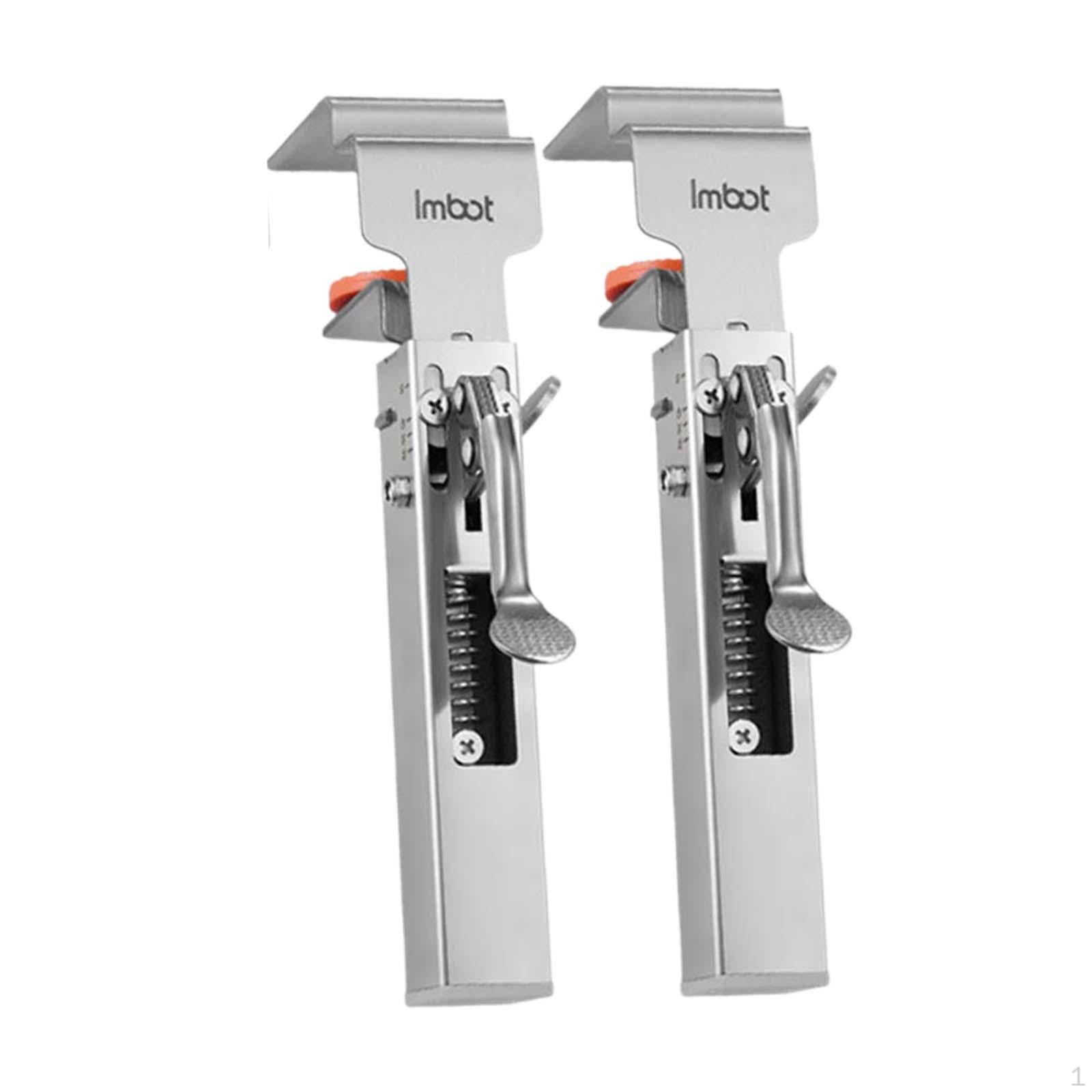 

2 шт. Регулируемый зажим для фиксации ящика, зажим для установки рамы шкафа, премиум, бытовой without Clip Piece