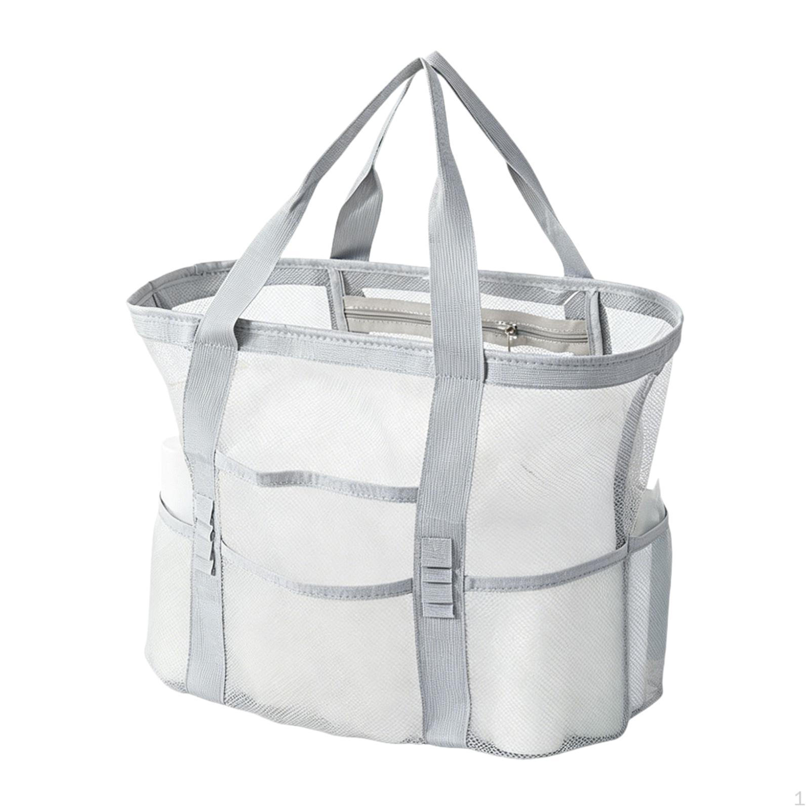 

Made of Mesh with Compartments, Toys, Towel Holders And Water Toys.