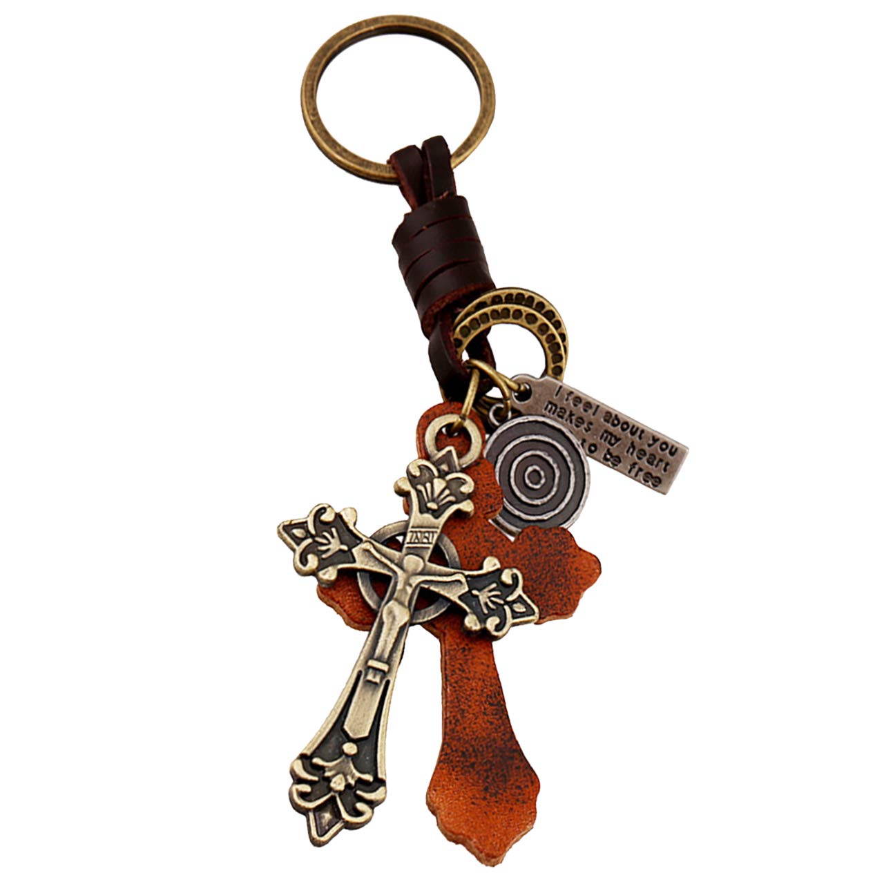 

BUZZxSELECTION Stylish Cross Retro AC083 Men s Keychain, Charm, (Cross)
