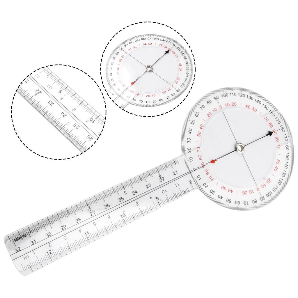 13inch 33cm Goniometer Joint Ruler Calibrated for Orthopedic Angle Measurement in Physiotherapy and Rehabilitation Applications