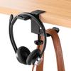 E-Supply Headphone Hook, Stand, Hanger, Holder, Clamp, Holds 2 Headphones, 360-Degree Rotation, 5kg Weight Capacity Each, Aluminum, Desk